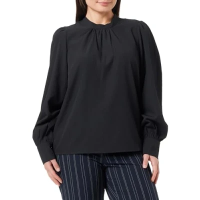 Abbildung von VILA Langarm Bluse, Damen, Größe: 44, Black