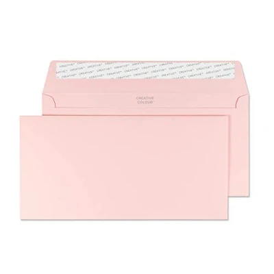Abbildung von Blake Creative Colour 25201 Farbige Briefumschläge Haftklebung Baby Rosa DL+ 114 x 229 mm 120 g/m² 25 Stück