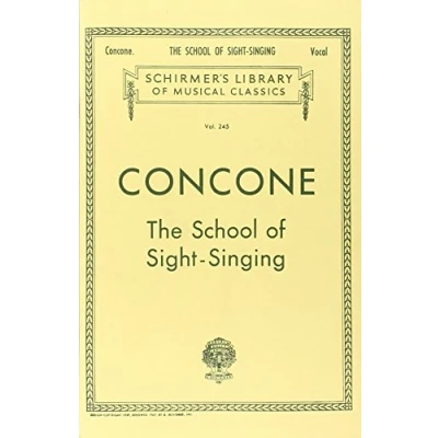 Abbildung von School of Sight Singing: Voice Technique: Schirmer Library Classics Volume 245 Technique