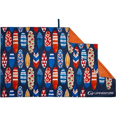 Abbildung von Lifeventure Recycelte Weichfaser Reisehandtuch Kompaktes, leichtes, schnelltrocknendes Sport und Strandhandtuch, sandfreies Design, riesig (Surfbretter)