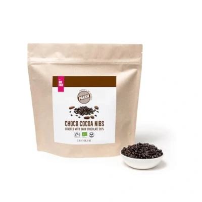 Abbildung von PAKKA Bio Fairtrade Schoko Kakao Nibs, 1kg, Öko &amp; Fair schokoliert, Cacao Cocoa direkt hergestellt und abgefüllt vom Produzenten in Kolumbien, vegan dragiert, 1000g (1er Pack)