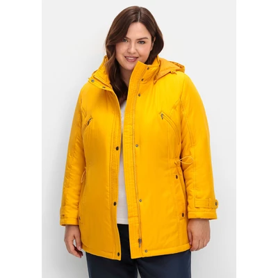 Abbildung von Sheego Outdoorjacke, Damen, Größe: 44, Ocker