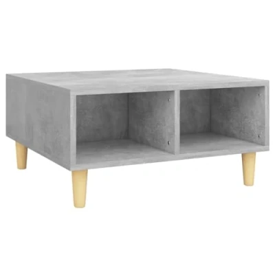 Abbildung von vidaXL Couchtisch Skandinavisch Beistelltisch Wohnzimmertisch Kaffeetisch Sofatisch Teetisch Tisch Wohnzimmer Betongrau 60x60x30cm Holzwerkstoff