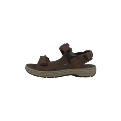 Abbildung von Clarks Saltway EDGE Trekkingsandale, Herren, Größe: 44, Dark brown leather Schuhe