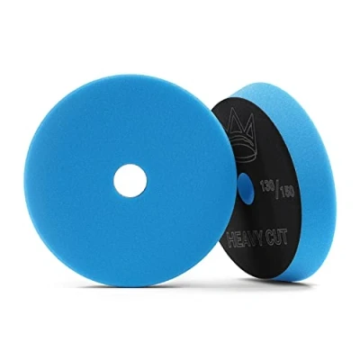 Abbildung von Royal Pads AIR Heavy Cut Polierpad (Ø 125mm) Premium Polierschwamm für Exzenter &amp; Rotations Poliermaschine Auto polieren, Schleifen, wachsen, Wachs Klett Schwamm Pad 1 STK.