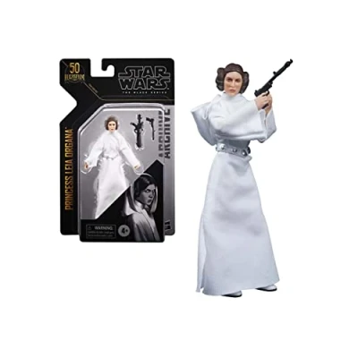 Abbildung von Star Wars F1908 The Black Series Archive Collection Prinzessin Leia Organa A New Hope Lucasfilm 50th Anniversary Figur, Cranberry
