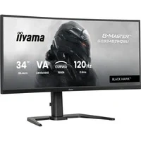 Abbildung von iiyama G Master Black Hawk GCB3482WQSU B1 Curved 1500R 86.4cm 34“ VA LED Gaming Monitor UWQHD HDMI DP USB3.2 USB C 0.6ms 120Hz HDR400 FreeSync Premium Höhenverstellung schwarz