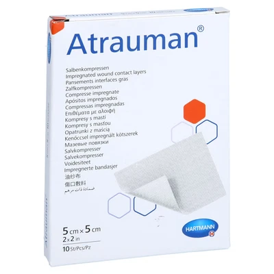 Abbildung von Atrauman 5x5 cm steril Kompressen 10 St