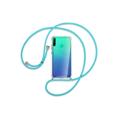 Abbildung von mtb more energy® Handykette kompatibel mit Huawei P40 Lite E, Y7P (6.39&#039;&#039;) türkis Smartphone Hülle zum Umhängen Anti Shock Strong TPU Case