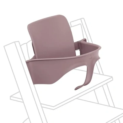 Abbildung von Stokke Tripp Trapp Baby Set 2, Heather Mauve Version 2024 Alter 6 36 Monate Verwandelt den Stuhl in einen bequemen Hochstuhl