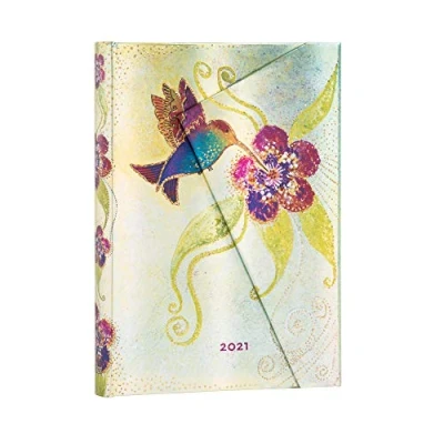 Abbildung von Paperblanks 12 Monatskalender 2021 Kolibri Tagesüberblick Midi (130 x 180 mm), DD6698 9