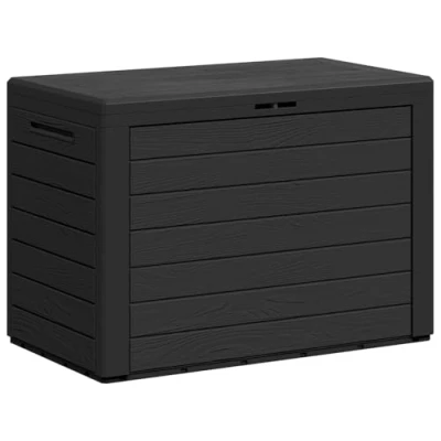 Abbildung von vidaXL Gartenbox Auflagenbox Gartentruhe Kissenbox Truhe Aufbewahrungsbox Gartenmöbel Garten Box Kissentruhe Auflagenkiste Anthrazit 78x44x55cm 190L