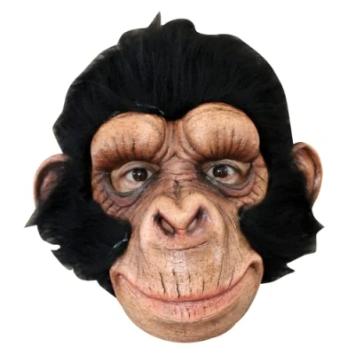 Abbildung von Schimpansen Maske