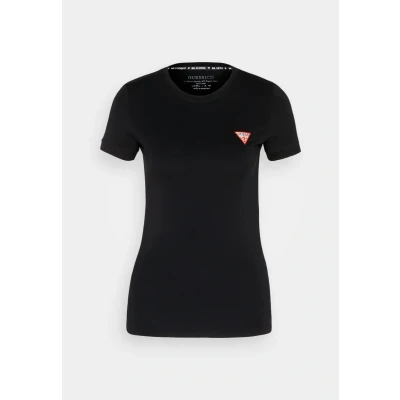 Abbildung von Guess SS CN MINI Triangle Tshirt basic Jet black, Damen, Größe: XS, black