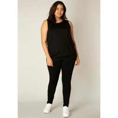 Abbildung von Base Level Curvy Longtop &quot;Yasmina&quot;, Formgebendes Bündchen am Saum