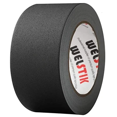 Abbildung von WELSTIK Gewebebänder Schwarz Gaffelband 50MM * 30,2M Gaffaband Mattes Stoffband