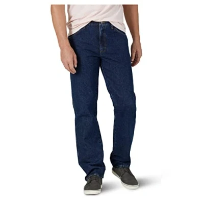 Abbildung von Wrangler Herren Klassische Baumwolljeans mit 5 Taschen, Normale Passform Jeans, Dunkle Spülung, 36W / 32L