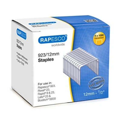 Abbildung von Rapesco S92312Z3 923/12 mm, Typ 23 verzinkte Heftklammern, 4000 Stück