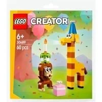 Abbildung von 30689 Creator Geburtstagspartytiere, Konstruktionsspielzeug