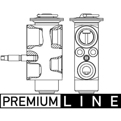 Abbildung von MAHLE ORIGINAL AVE 113 000P Expansionsventil BMW: 3 Coupe, Limousine, Touring, MINI: Schrägheck, Clubman