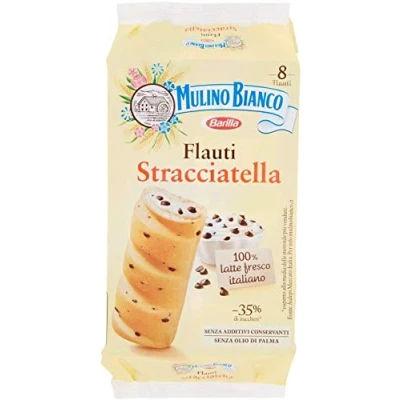 Abbildung von Mulino Bianco Flauti Merende Alla Stracciatella Con Gocce Di Cioccolato 3 Pezzi Da 280 Grammi