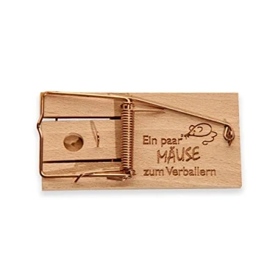 Abbildung von Spruchreif® Spardose Mausefalle Geldgeschenk · mit Spruch Gutscheinverpackung