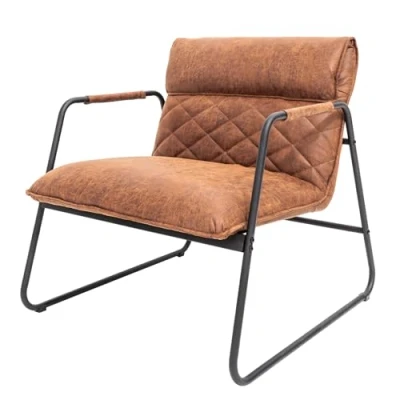 Abbildung von Invicta Interior riess Ambiente Retro Lounge Sessel Mustang Lounger antik Hellbraun Esszimmersessel Stuhl Besucherstuhl