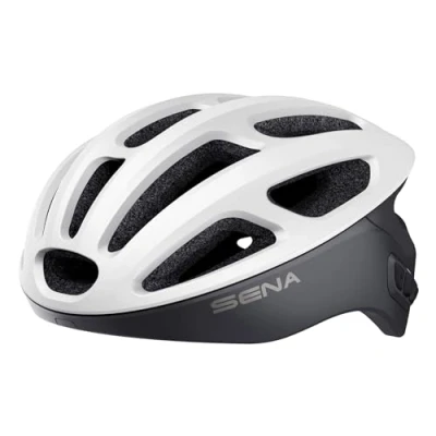 Abbildung von Sena R1 der Smarte Fahrradhelm (Matte White, L)