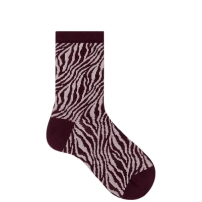 Abbildung von Hudson Damen Socken Zebra Fashion deep red 0540 35 38