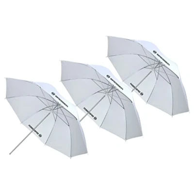 Abbildung von BRESSER SU 43 Durchlichtschirm weiß 110 cm 3er Set