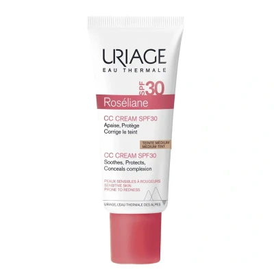 Abbildung von Uriage Roséliane CC Creme LSF30 (Mittlere Tönung) 40ml Empfindliche Haut mit Neigung zu Rötungen Deckt ab, Einheitlich, spendet Feuchtigkeit Beruhigende Wirkung &amp; Sonnenschutz