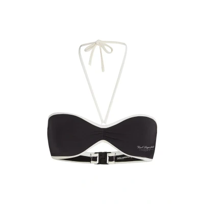 Abbildung von KARL Lagerfeld Hotel Bandeau Bikinitop, Damen, Größe: Large, Black
