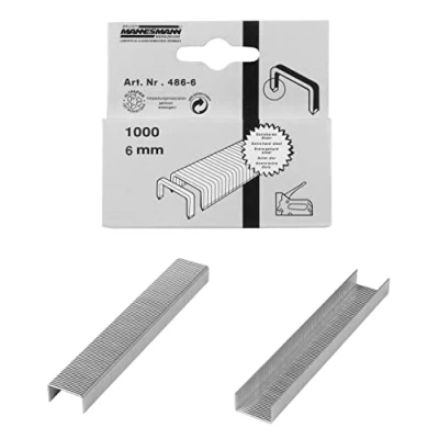 Abbildung von Brüder Mannesmann Ersatzklammern 486 06 6mm 1000 Stück