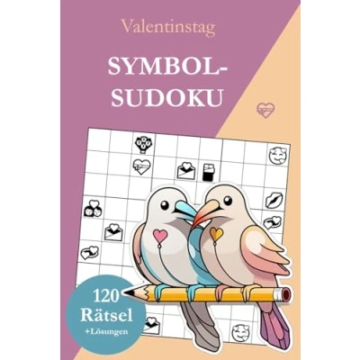 Abbildung von Symbol Sudoku Valentinstag: 120 Rätsel von leicht bis sehr schwer mit Lösungen