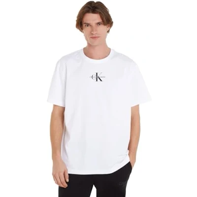 Abbildung von Calvin Klein Jeans Plus Monologo Regular TEE Tshirt print, Herren, Größe: 2XL, Bright white