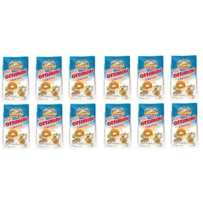 Abbildung von 18x Divella Ottimini Classici Shortbread Kekse mit frischen Eiern 400g Biscuits Cookies italienische