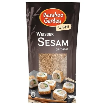 Abbildung von Bamboo Garden Sesam weiß geröstet, 200 g 1154500 (Verpackungsdesign kann abweichen)