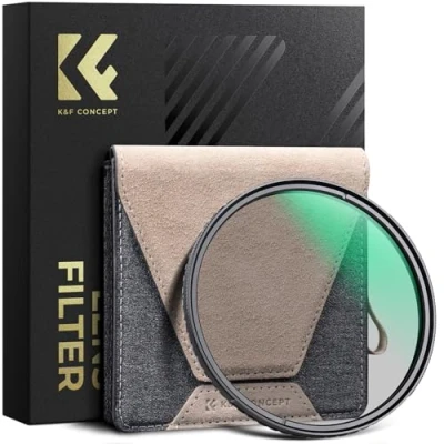 Abbildung von K&amp;F Concept Polfilter 49mm CPL Filter Zirkularer Slim Optisches Glas HD Messingrahmen Polarisationsfilter für Sony Canon Nikon Fujifilm objektiv, Nano Xcel Pro