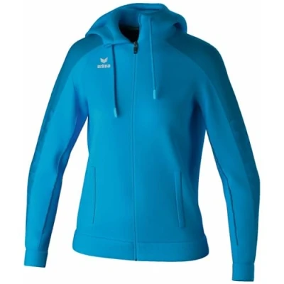 Abbildung von Erima Damen EVO STAR Trainingsjacke mit Kapuze (1032437), curacao/mykonos, 44
