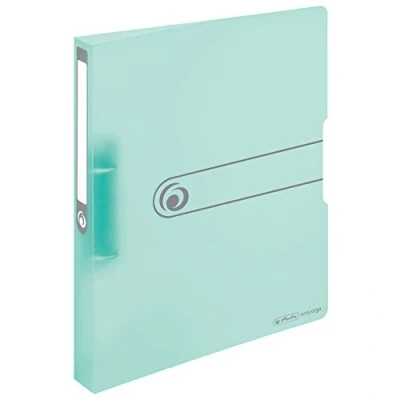 Abbildung von Herlitz Aktenordner Ringbuch / DIN A4 2 Ringmechanik PP 38mm transparent m