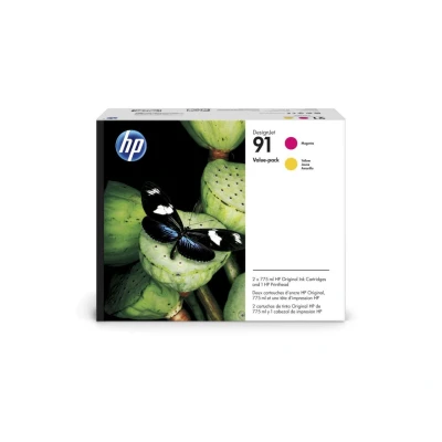 Abbildung von HP 91 (C9461A) Magenta + Gelb Druckerpatrone