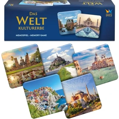 Abbildung von Starnberger Spiele Das Weltkulturerbe Memospiel Familienspiel ab 6 Jahren Geschenk für Reise und Kulturliebhaber