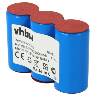 Abbildung von vhbw Akku kompatibel mit Gardena Rasenkantenschere Accu 45 (8808), 60 (8800, 8810), Wolf RV E6 7084889, Garne Vario (NiMH, 3000mAh, 3.6V)