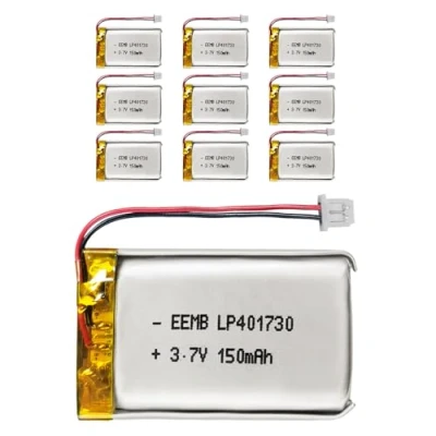 Abbildung von 10X EEMB 3.7V 150mAh Lipo Batterie 401730 Wiederaufladbarer Li Polymer Akku mit UN38.3 Molex Anschluss.Stellen Sie sicher, DASS die Polarität des Geräts vor dem Kauf übereinstimmt!!!