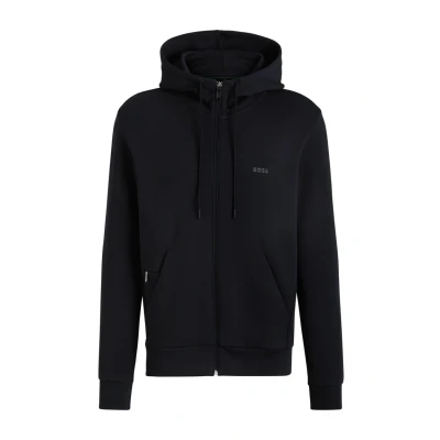Abbildung von BOSS Saggy Sweatjacke, Herren, Größe: Small, Dark blue