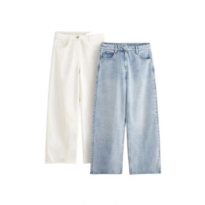 Abbildung von THE SET 2 PACK Jeans Straight Leg, Damen, Größe: 42, Blue white