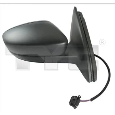 Abbildung von Außenspiegel Tyc 332 0057 rechts für elektr.Spiegelverstellung, konvex, beheizbar SKODA: Rapid Spaceback, Schrägheck, SEAT: Toledo 4 Schrägheck