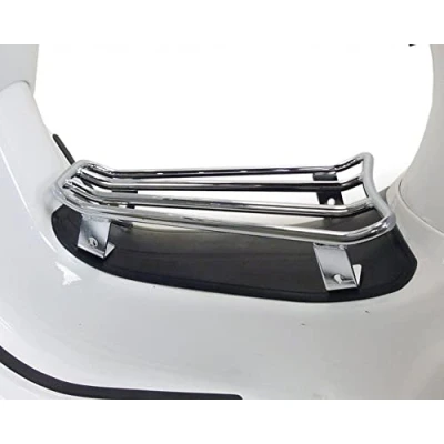 Abbildung von MOTO NOSTRA Gepäckträger Durchstieg Chrom kompatibel für Vespa GTS 125 300, GTV, GTL, GT