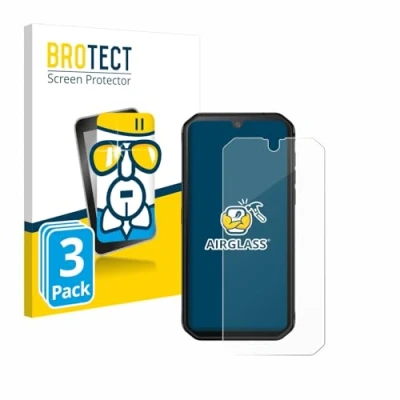 Abbildung von BROTECT Schutzglas für Blackview BV9900E (3 Stück) Schutzfolie Panzer Folie Glas [Extrem Kratzfest 9H, Anti Fingerprint, Ultra Transparent]