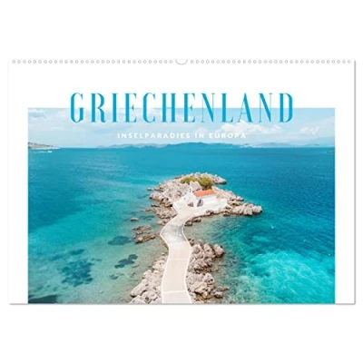 Abbildung von Griechenland Inselparadies in Europa (Wandkalender 2025 DIN A2 quer), CALVENDO Monatskalender